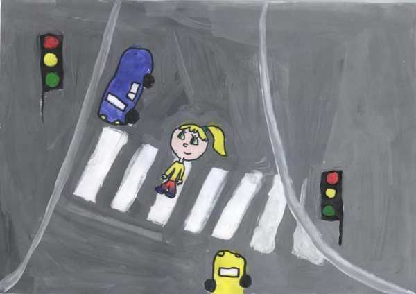 Рисунки по дорожной безопасности в детском саду